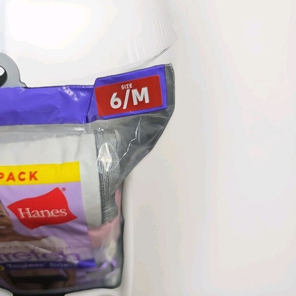 Hanes‎ Women’s 10-Pack Breathable Cotton Tagless Stretch Briefs Size M (6) – New - Picture 5 of 6